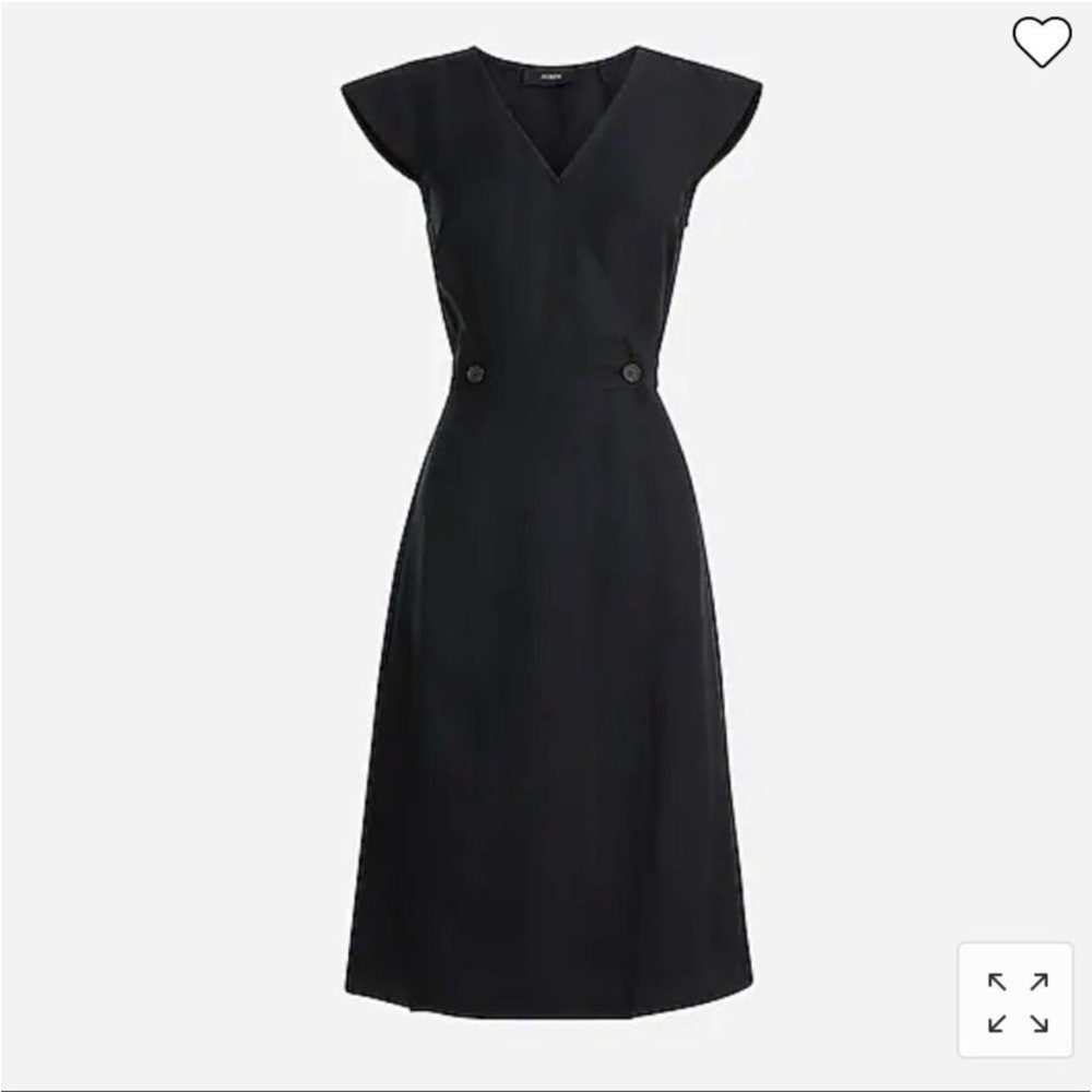 J. Crew Linen-cupro blend sheath dress
Color: BLACK
Size: 4